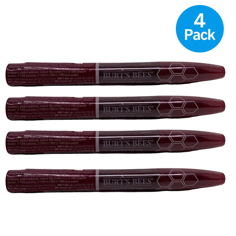 Burt's Bees Tinted Lip Oil Color 630 0.04 oz 4 Pack New