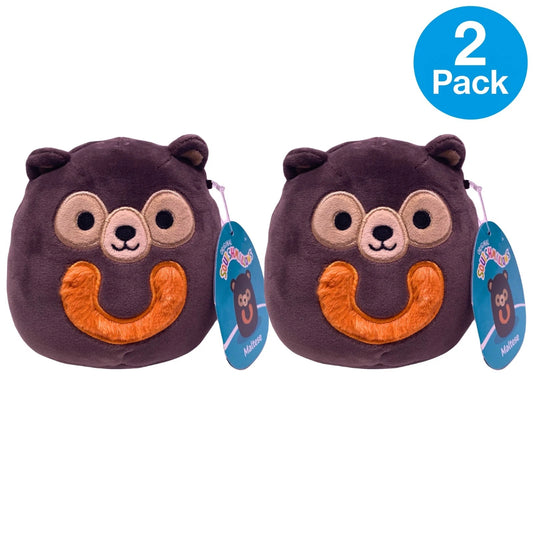 Original Squishmallows 5 Inch Maltese Sun Bear Ultra Soft Plush Figure 2 Pack Ne