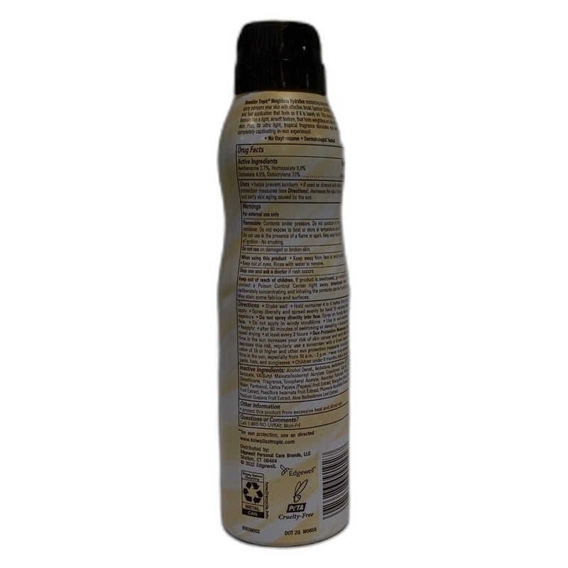 Hawaiian Tropic Weightless Hydration Sunscreen Clear Exp 03/27 Pack of 3 New