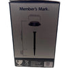 Member's Mark LED Solar Path Lights Matte Black 4 Pack New