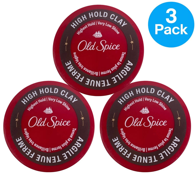 Old Spice High Hold Clay Hair Styling Clay 2.22 Oz 3 Pack product image