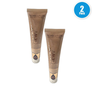 Makeup Revolution Superdewy Tinted Moisturizer Light 55ml Light Pack of 2 New