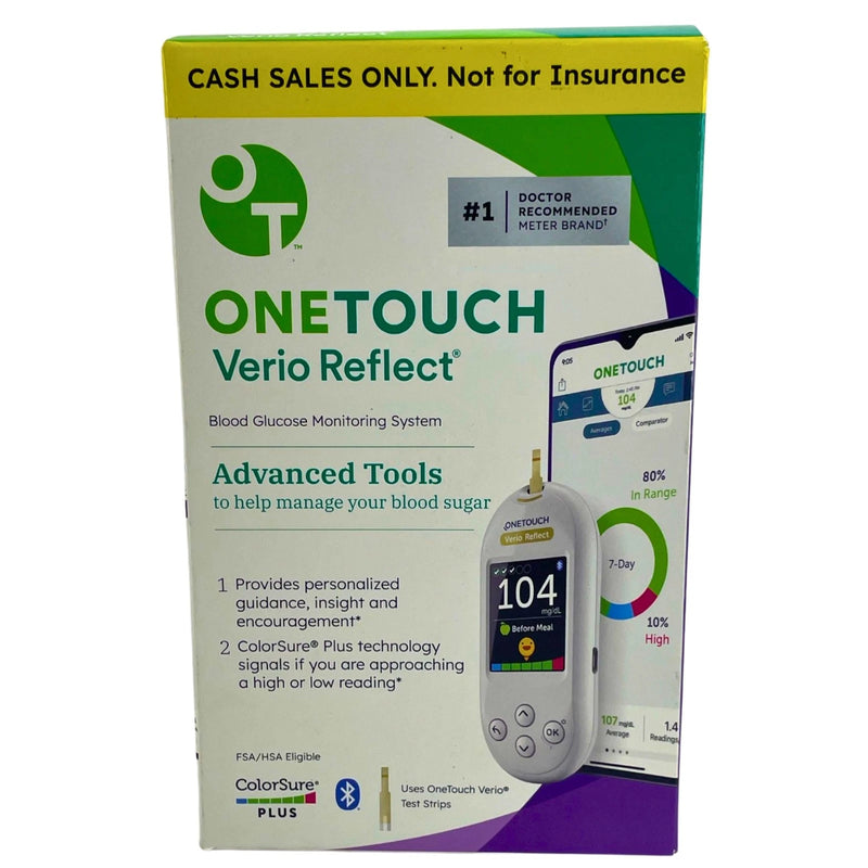 OneTouch Verio Reflect Blood Glucose Monitoring System Meter 1 Pack Exp 04/30