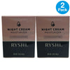 RYSHI Night Cream Moisturizer Silicone Sulfate Paraben Free Vegan 1. 6 OZ 2 Pack