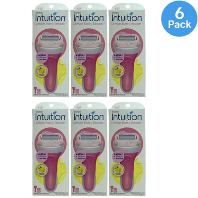 Schick Intuition Lemon Berry Breeze Razor 6 Pack New