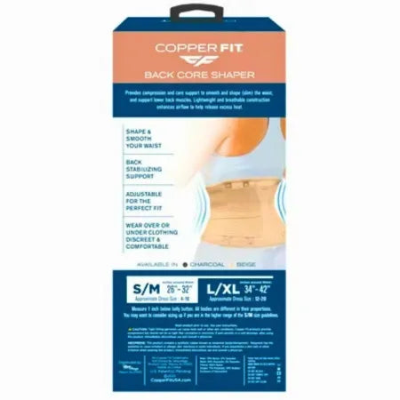 Copper Fit Core Shaper Beige S/M (26"-32") - 1 Pack - New
