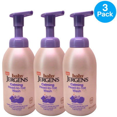 Baby Jergens Calming Head-to-Toe Wash with Shea & Lavender Oils 18fl oz 3 Pack