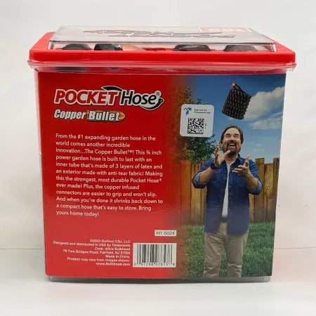 Pocket Hose Copper Bullet 100 Foot Expandable Hose New! 5