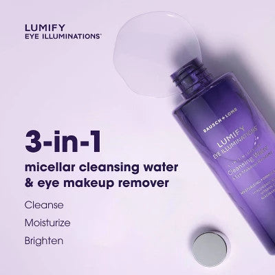 Lumify Eye Illuminations Makeup Remover & Cleanser Pack of 3 (5.4 oz each) NEW 3