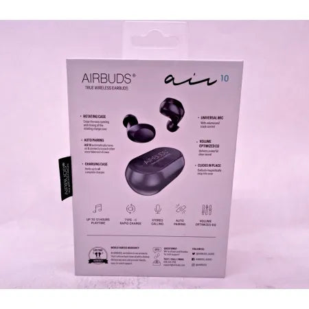 2 Pk Airbuds 10 True Wireless Earbuds