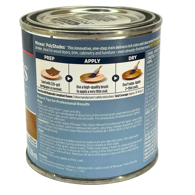Minwax Polyshades Honey Pine Gloss - Stain & Poly in One Step - 8oz - 3 Pack