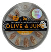 Olive & June Instant Mani Press-Ons Glitter Spiderwebs Gel Pack of 4 New