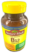 Nature Made Vitamin B12 Tablets Bottle 640 Total Exp 04/27 Pack of 4 New