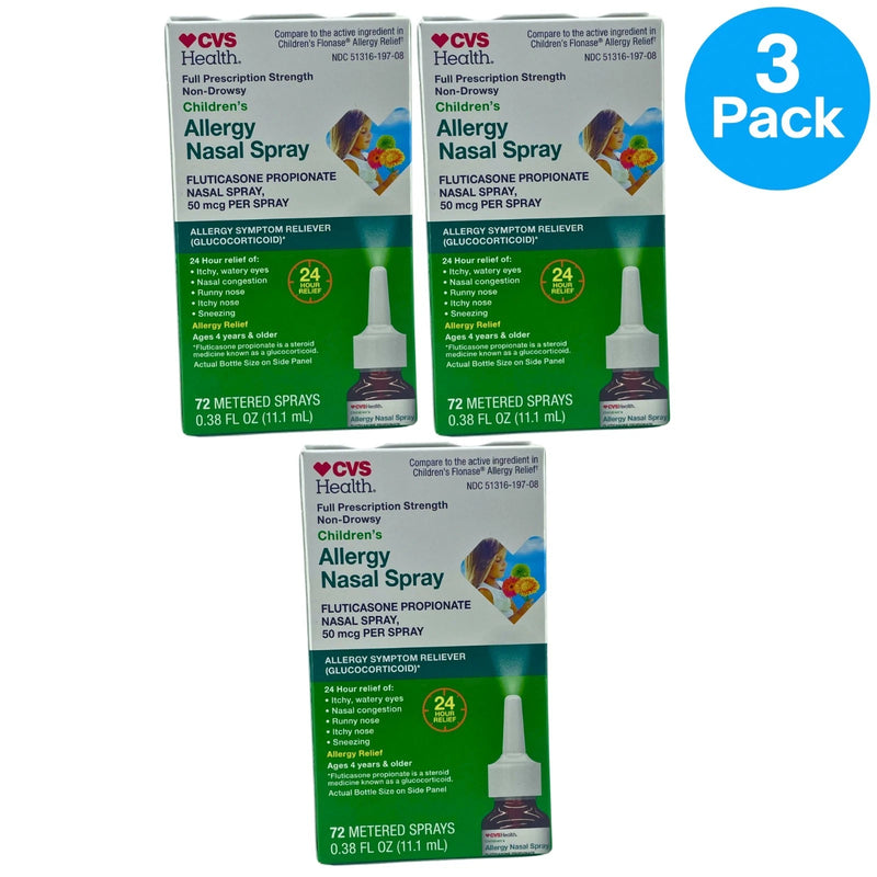 CVS Health Children's Allergy Nasal Spray Fluticasone Propionate 50 mcg 0.38 fl