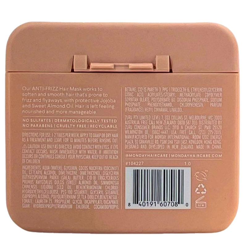 MONDAY Haircare Anti-Frizz Hair Mask With Jojoba Oil Frizz-Prone Hair 6 Pack