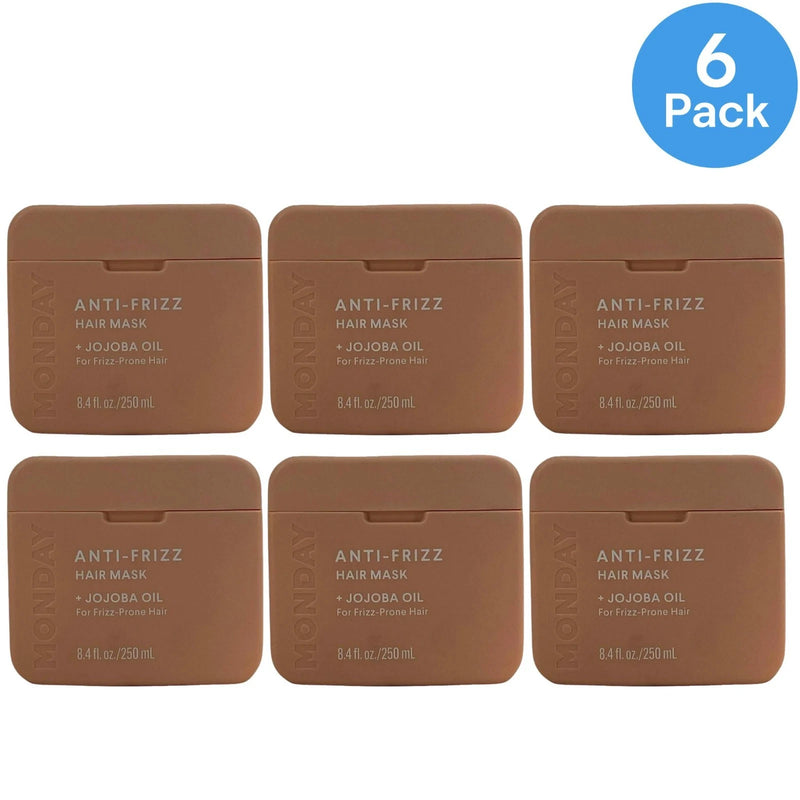 MONDAY Anti-Frizz Hair Mask with Jojoba Oil for frizz-prone hair 6 pack bundle