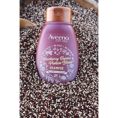 Aveeno Blackberry Quinoa Protein Blend Shampoo NEW 5