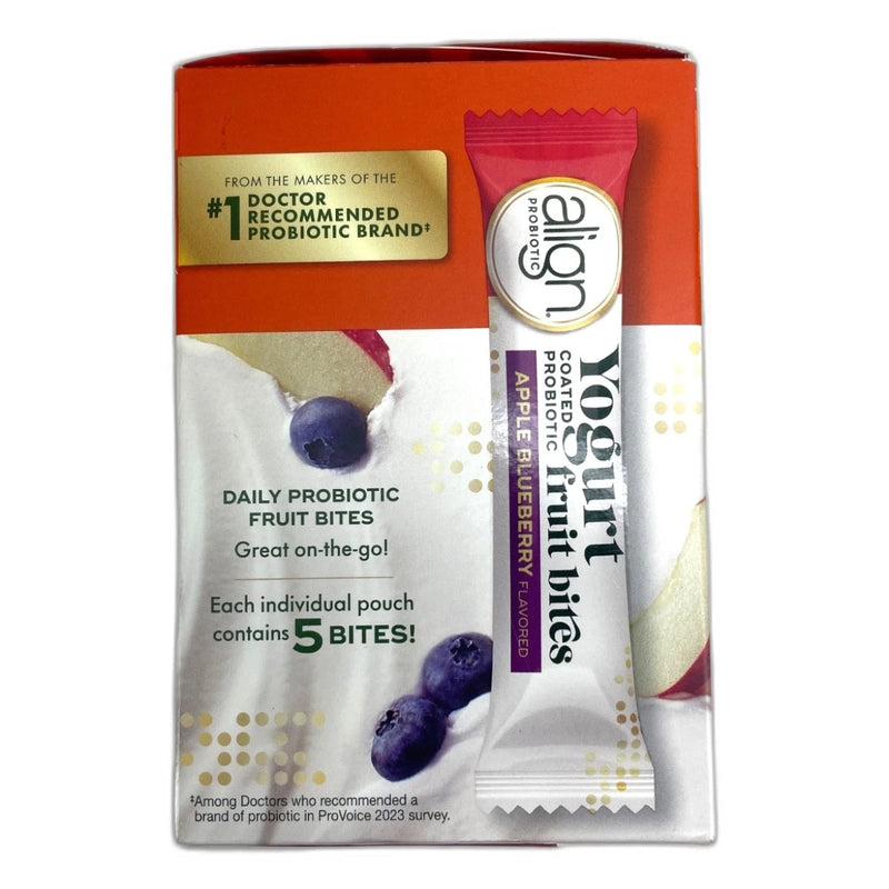 Align Probiotic Yogurt Coated Fruit Bites 84 Total Exp 01/27 Pack of 4 New