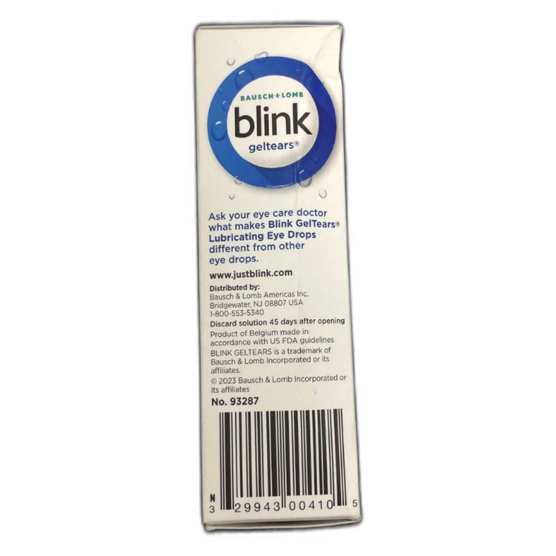 Blink GelTears Severe Dry Eye Symptom 0.34FlOz Exp 03/27 Pack of 3 New