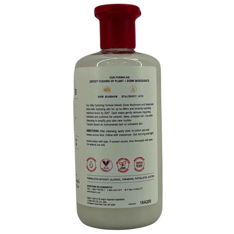 Thayers Hydrating Milky Toner Snow Mushroom & Hyaluronic Acid 12 fl oz 3 Pack