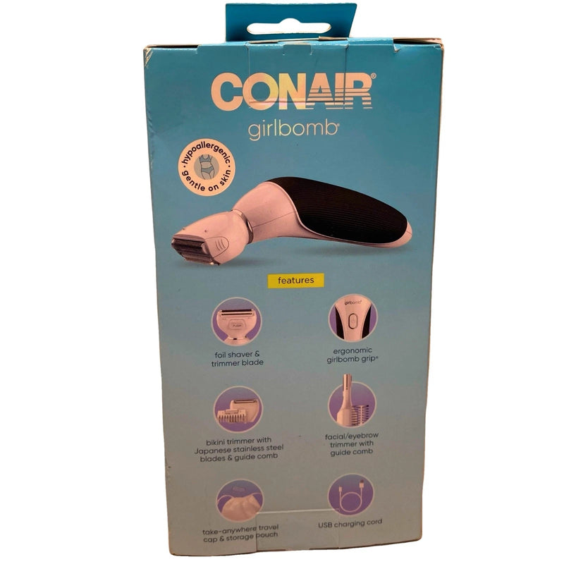 Conair Girlbomb All-In-One Shave & Trim System Shower Proof Lithium 1 Pack