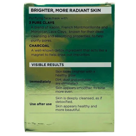 L’Oreal Pure-Clay Mask Brightening Charcoal 1.7oz 1 Pack New 3