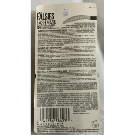 Maybelline Falsies Lash Mask Overnight Treatment 10ml 4 Pack New 2