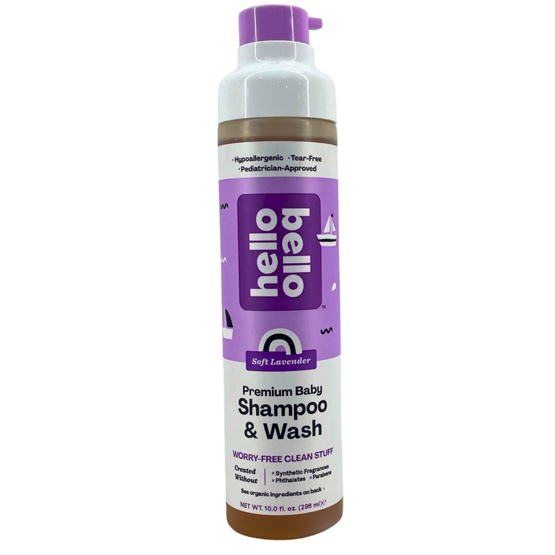 Hello Bello Premium Baby Shampoo & Wash Soft Lavender Hypoallergenic 4 Pack