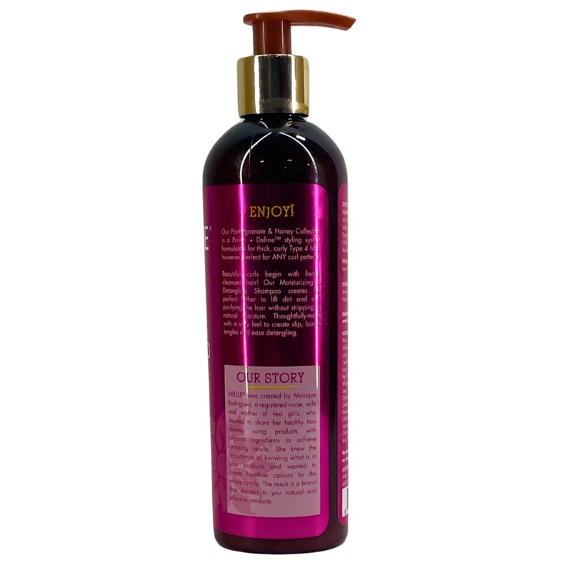 Mielle Organics Pomegranate & Honey Moisturizing Detangling Shampoo 2 Pack New