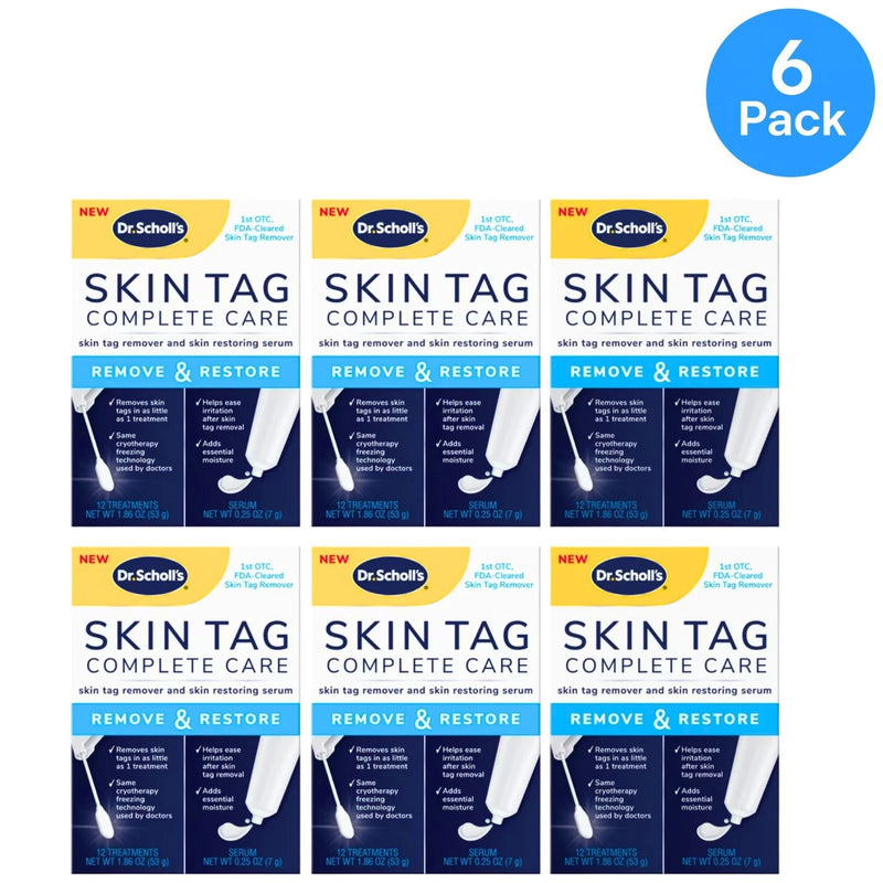Dr Scholl's Skin Tag Complete Care Remove & Restore 6 Pack New Exp 2027