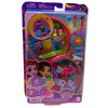 Polly Pocket Adventures in Rio Adventure Moped Compact Playset with colorful portable playcase