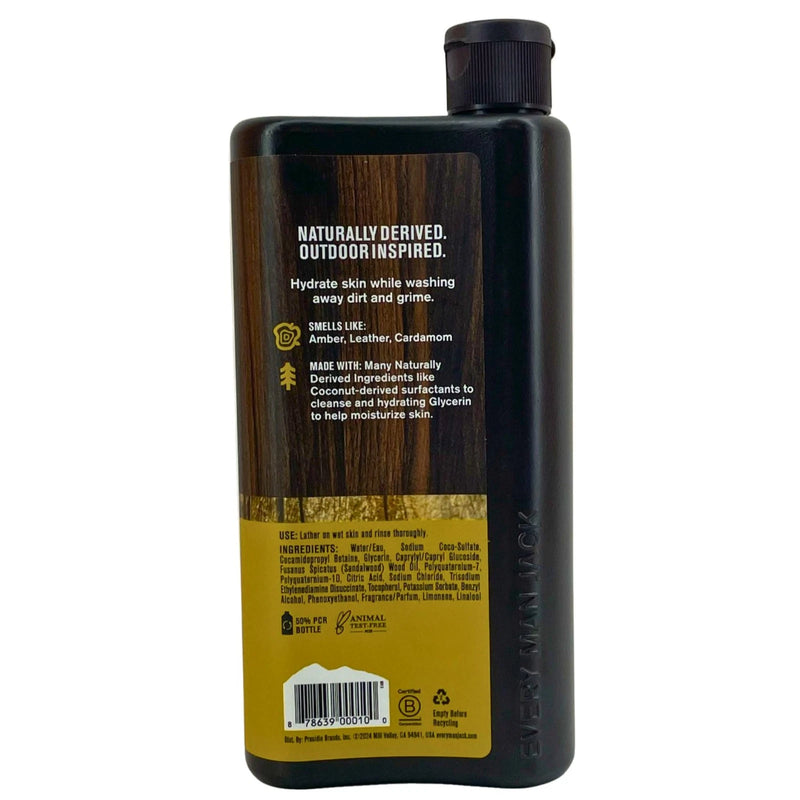 Every Man Jack Hydrating Body Wash Sandalwood 16.9 OZ 3 Pack New