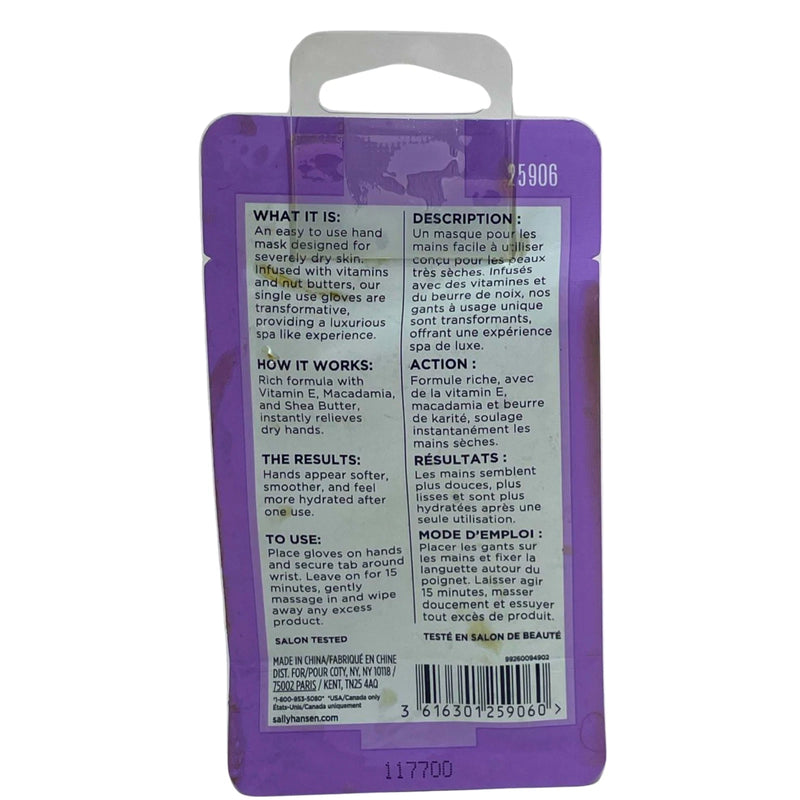 Sally Hansen Spa Collection Hydrating Hand Mask 0.87 oz 3 Pack New