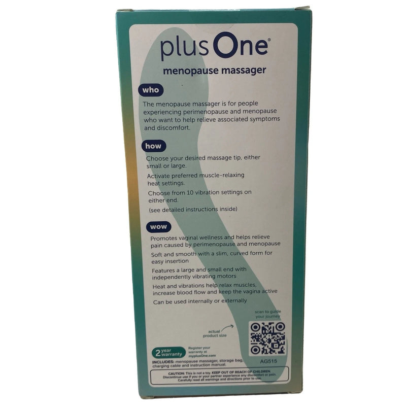 New Plus One Meno pause Massager Heat Helps Relax Muscles Vibration 4Pack New