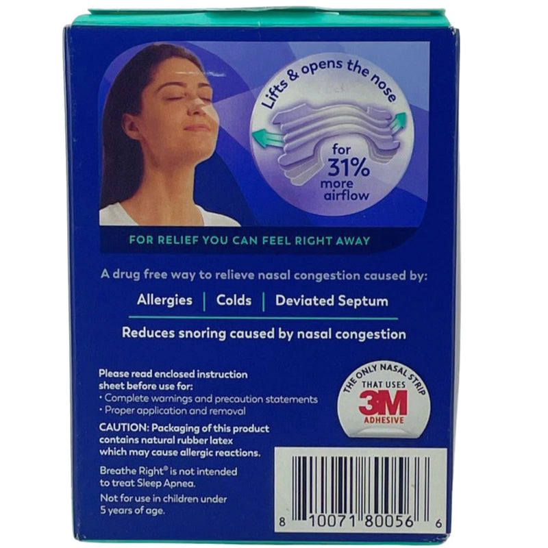 Breathe Right Extra Strength Clear Nasal Strips Sensitive Skin 44 Count 1 Pack