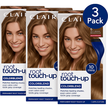 Clairol Root Touch-Up ColorBlend Light Brown 6 – 3 Pack – New