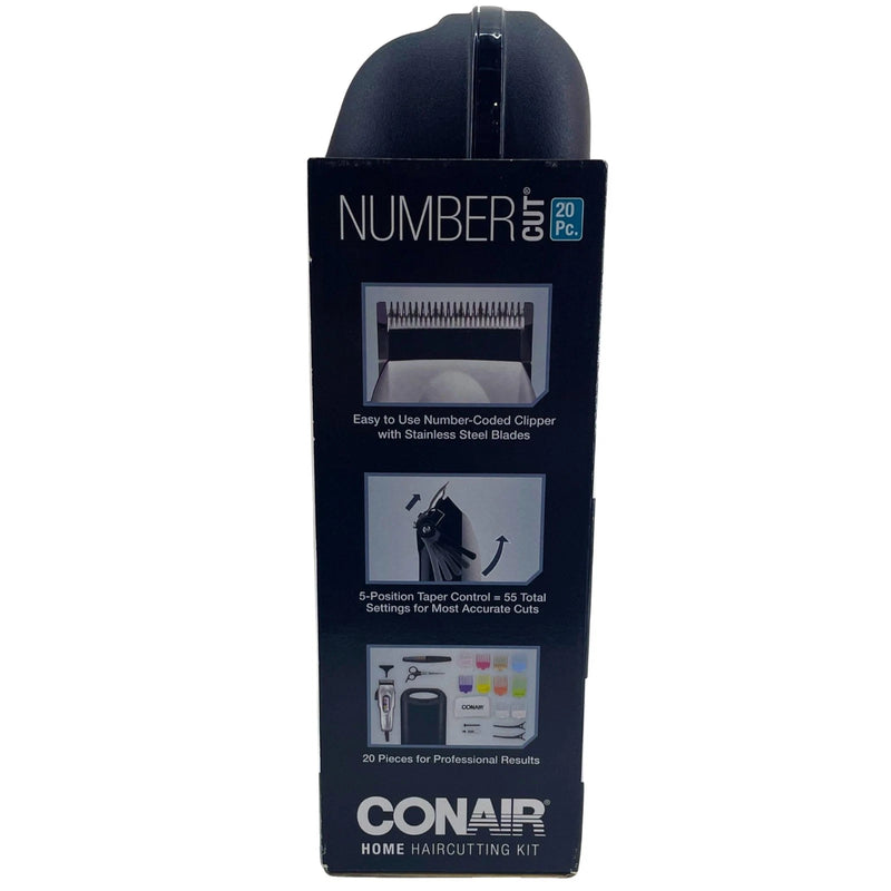 Conair Number Cut 20 Piece Home Haircutting Kit Number Coded Clipper System 2 Pa