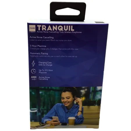 Muze Tranquil Wireless Earbuds Bluetooth ANC – 1 Pack – New