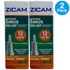 Zicam Intense Sinus Relief No-Drip Liquid Nasal Spray Menthol Eucalyptus 2 Pack