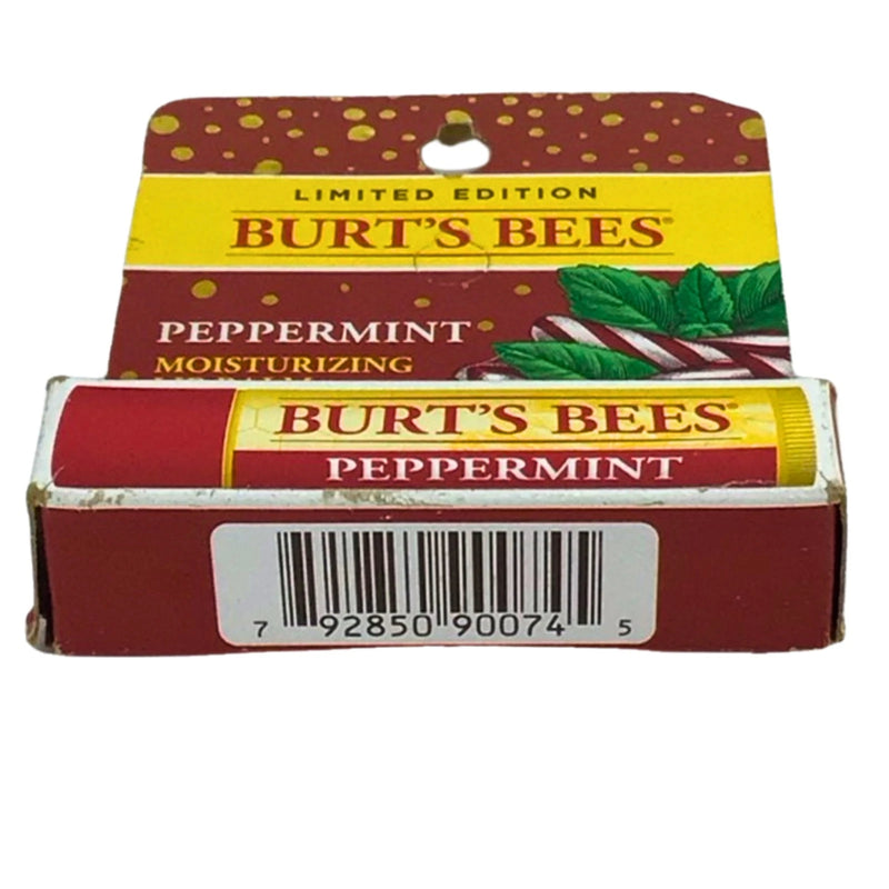 Burt's Bees Peppermint Moisturizing Lip Balm Limited Edition Cards 0.15 Oz 15 Pa