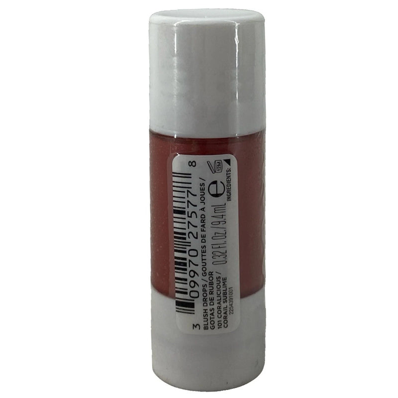 Revlon Glimmer Blush Drops 101 Coralicious 4 Pack New