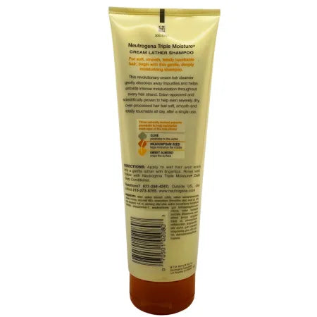 Neutrogena Triple Moisture Cream Lather Shampoo 8.5 oz 1 Pack New