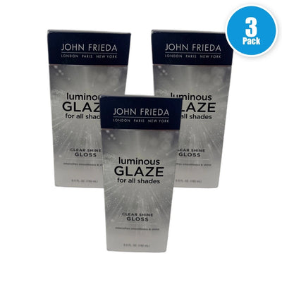 Luminous Glaze Hair Gloss 6.5 Fl Oz All Hair Types Shine Enhancer Pack of 3 New