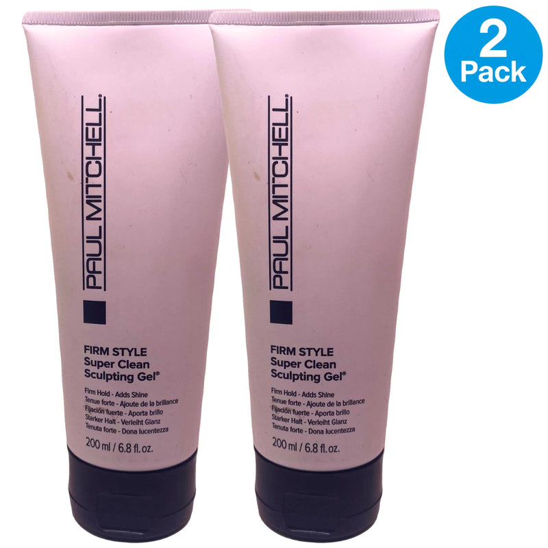 Paul Mitchell Firm Style Super Clean Sculpting Gel Firm Hold 6.8 oz 2 Pack New
