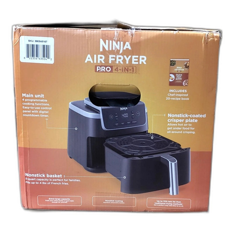 Ninja Air Fryer 4-in-1 Pro 5QT Air Fry Roast Reheat Dehydrate Open Box