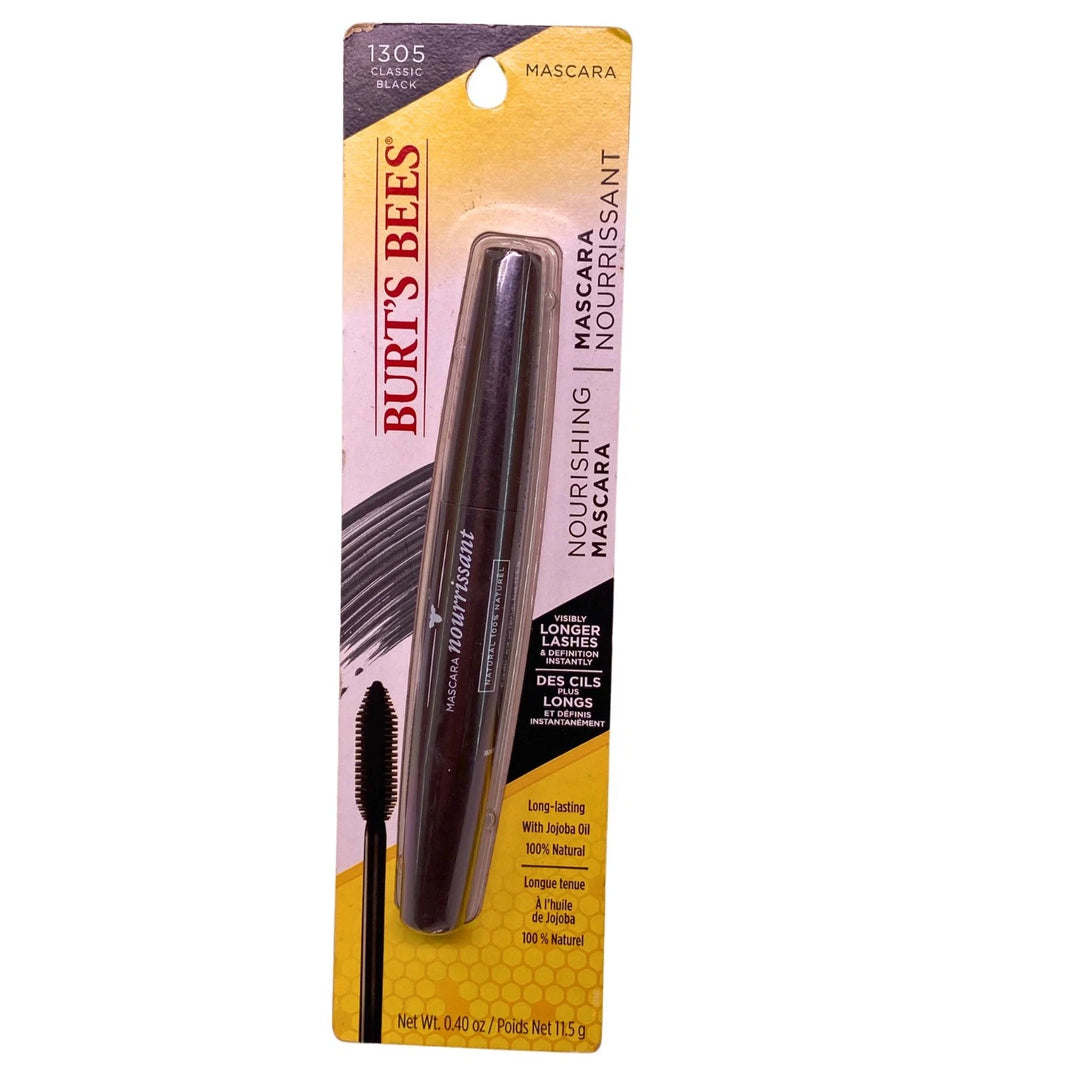 Burt's Bees Nourishing Mascara - 1305 Classic Black, 100% Natural with Jojoba Oi