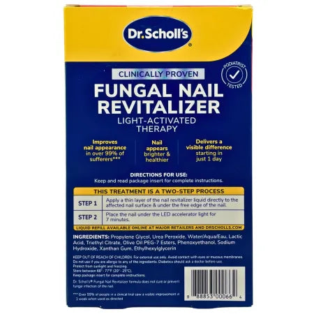 Dr. Scholl’s Fungal Nail Revitalizer Light Therapy Kit – Exp 06/2026