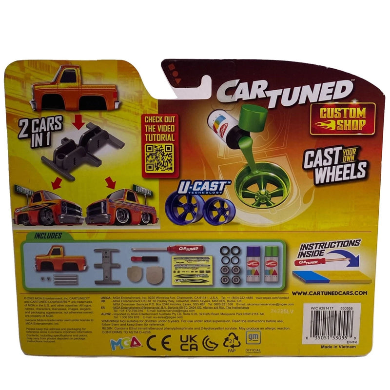 Car Tuned Custom Shop ‘87 Chevy C10 U-Cast Kit 3 Pack Die-Cast Build Set