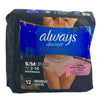 Always Discreet Boutique Incontinence Underwear S/M 12 Count 2 Pack New