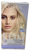 L'Oréal Feria Power Toner Anti-Brass Demi-Permanent Ice Blonde Pack of 2 New